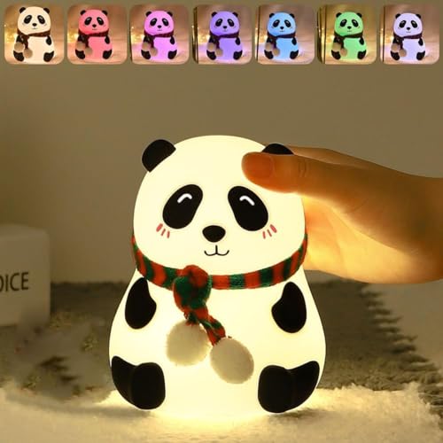 Cute Panda Touch Lamp – 7 Color LED Night Light