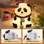 Cute Panda Touch Lamp – 7 Color LED Night Light