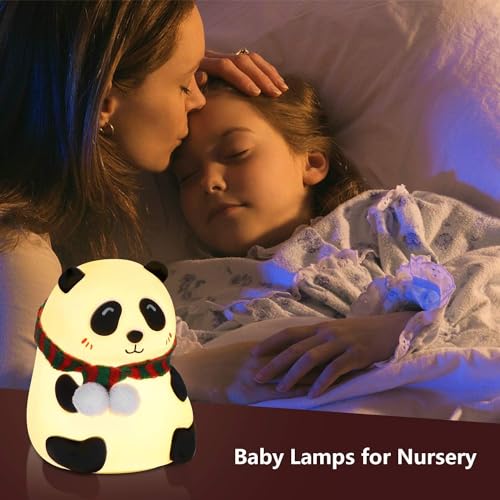 Cute Panda Touch Lamp – 7 Color LED Night Light