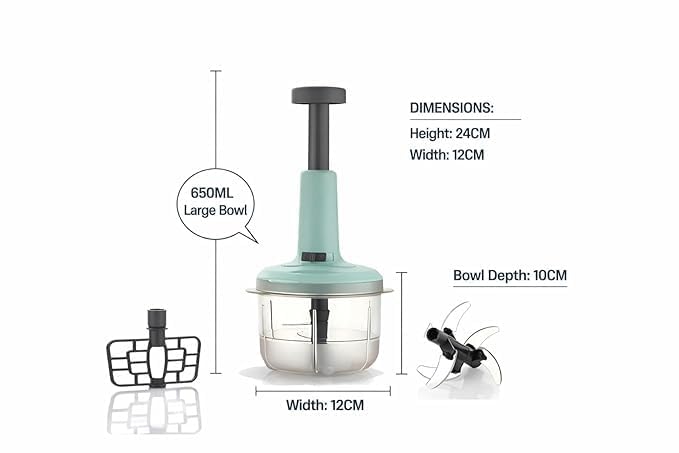 FlexFlow Manual Push Chopper & Blender